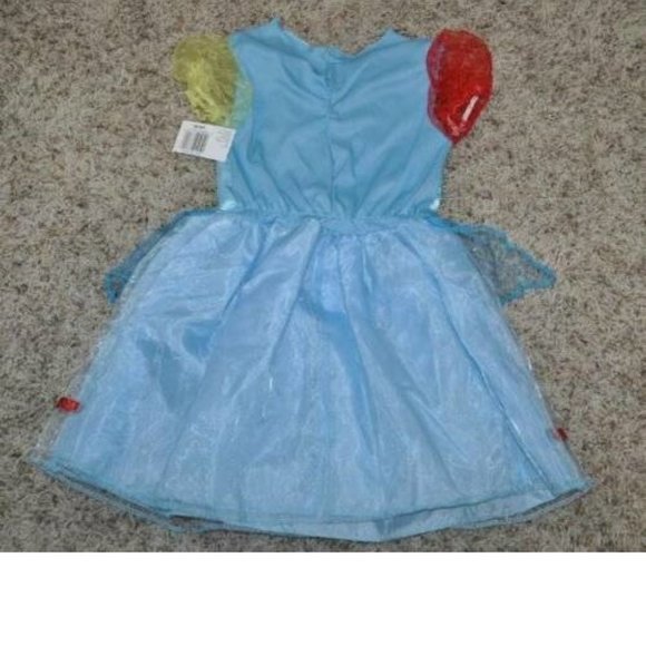 Toddler My Little Pony Rainbow Dash Halloween Costume 3T/4T Dress Headband Girls - Picture 4 of 6